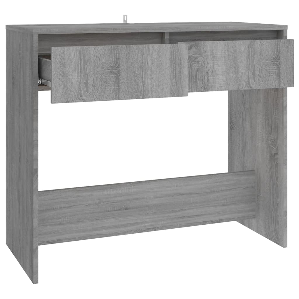 Mesa consola madera de ingeniería gris Sonoma 89x41x76,5 cm - Imagen 7