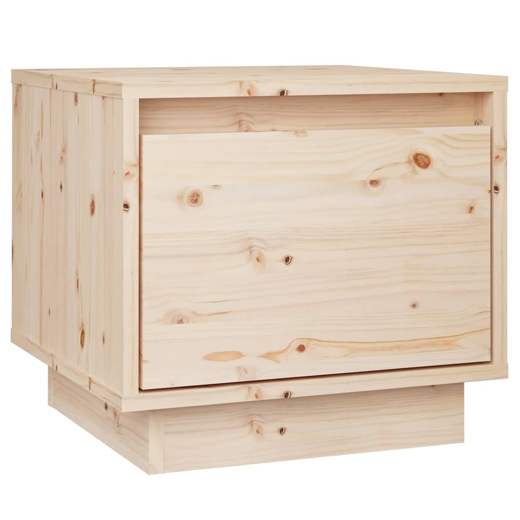 Mesita de noche madera maciza de pino 35x34x32 cm - Imagen 2