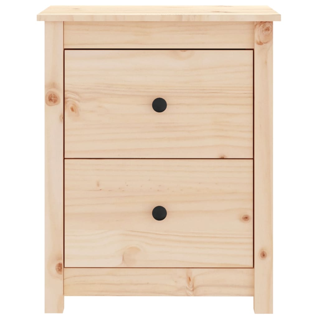 Mesita de noche madera maciza de pino 50x35x61,5 cm - Imagen 3