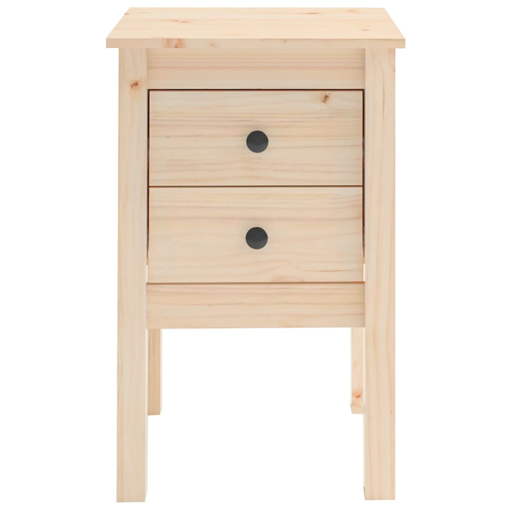 Mesita de noche madera maciza de pino 40x35x61,5 cm - Imagen 5