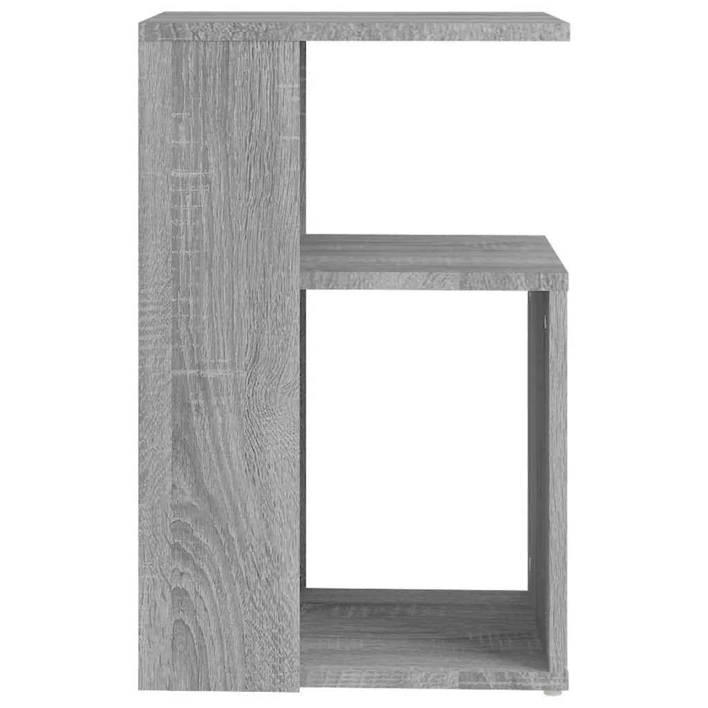 Mesa auxiliar madera contrachapada gris Sonoma 36x30x56 cm - Imagen 3