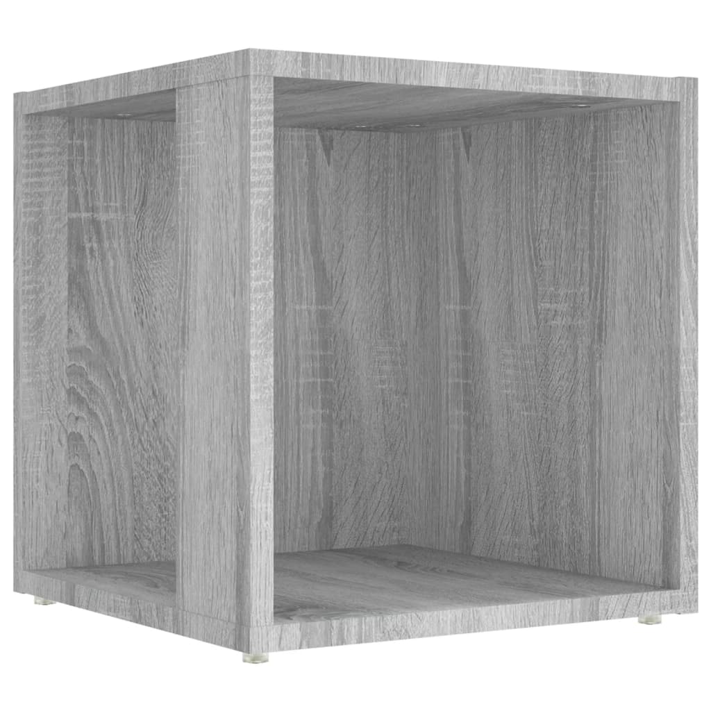 Mesa auxiliar madera contrachapada gris Sonoma 33x33x34,5 cm - Imagen 2