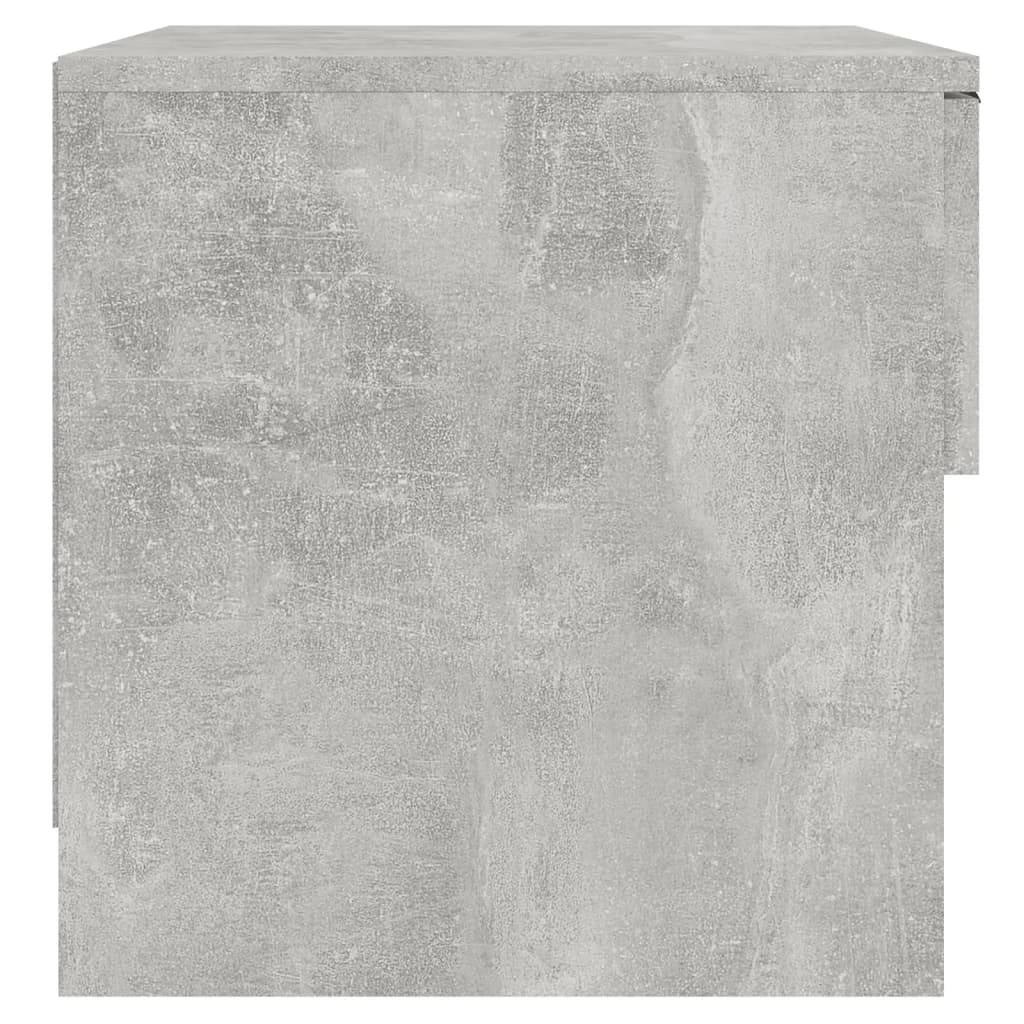 Mesita de noche 2 uds madera contrachapada gris hormigón - Imagen 6