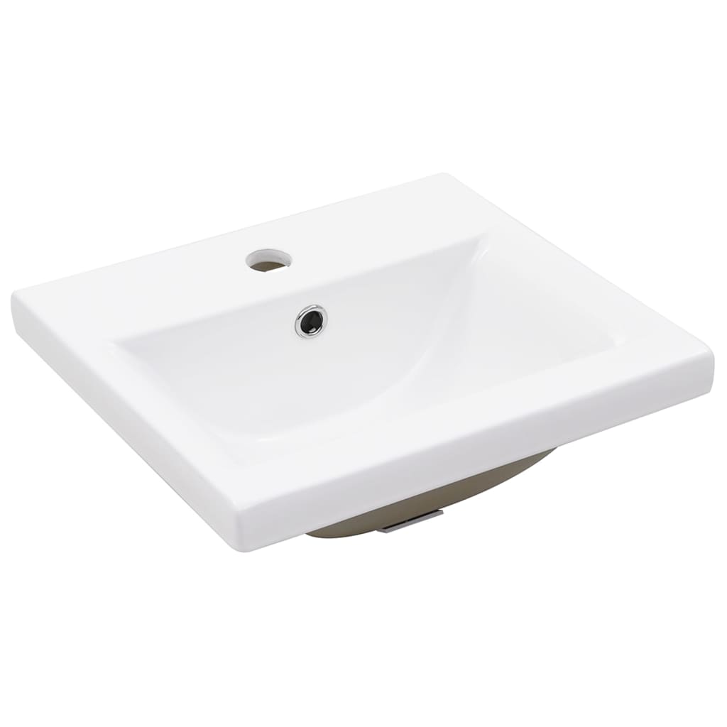 Mueble de baño con lavabo madera contrachapada blanco - Imagen 9