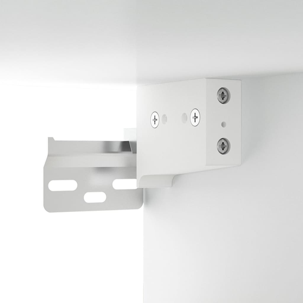 Mueble de baño con lavabo madera contrachapada blanco - Imagen 10