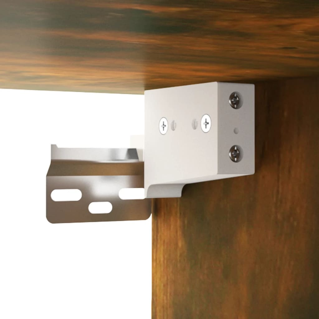 Mueble de baño con lavabo madera contrachapada roble ahumado - Imagen 10