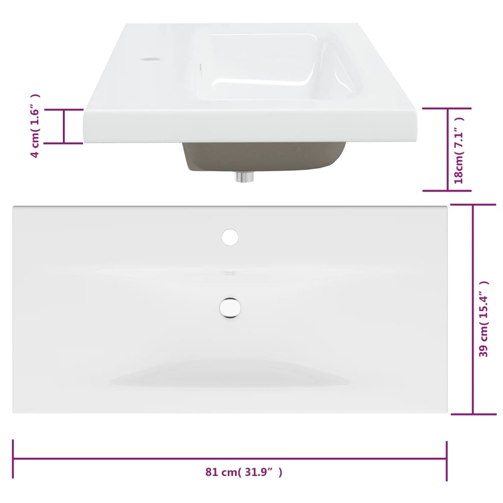 Mueble de baño con lavabo madera contrachapada gris Sonoma - Imagen 11