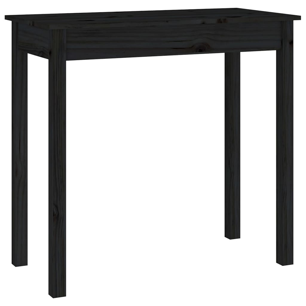 Mesa consola de madera maciza de pino negro 80x40x75 cm - Imagen 2