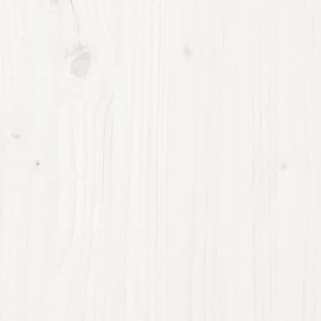 Mesa consola de madera maciza de pino blanco 100x35x75 cm - Imagen 9