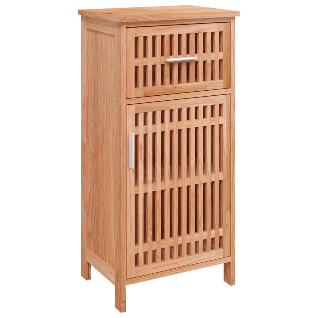 Mueble de baño madera maciza de nogal 42x29x82 cm - Imagen 2
