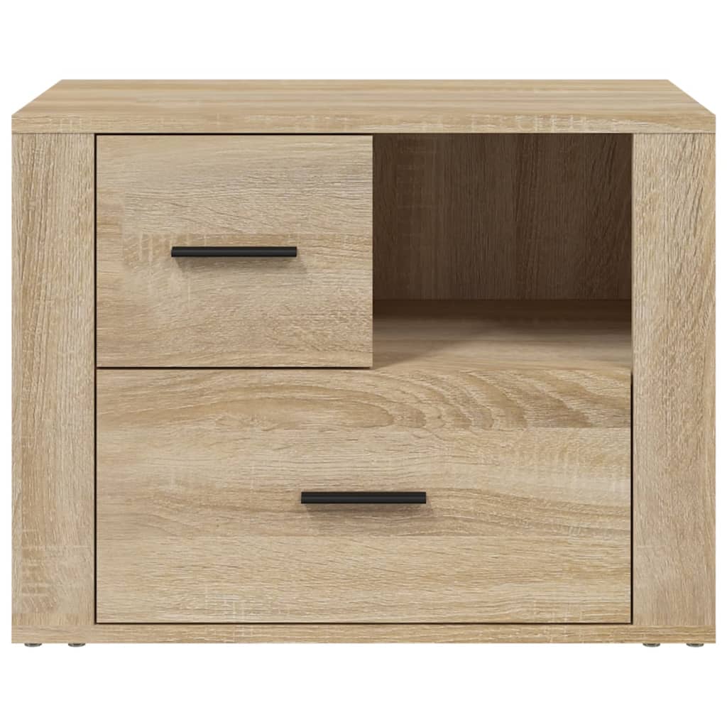 Mesita de noche madera contrachapada roble sonoma 60x36x45 cm - Imagen 6