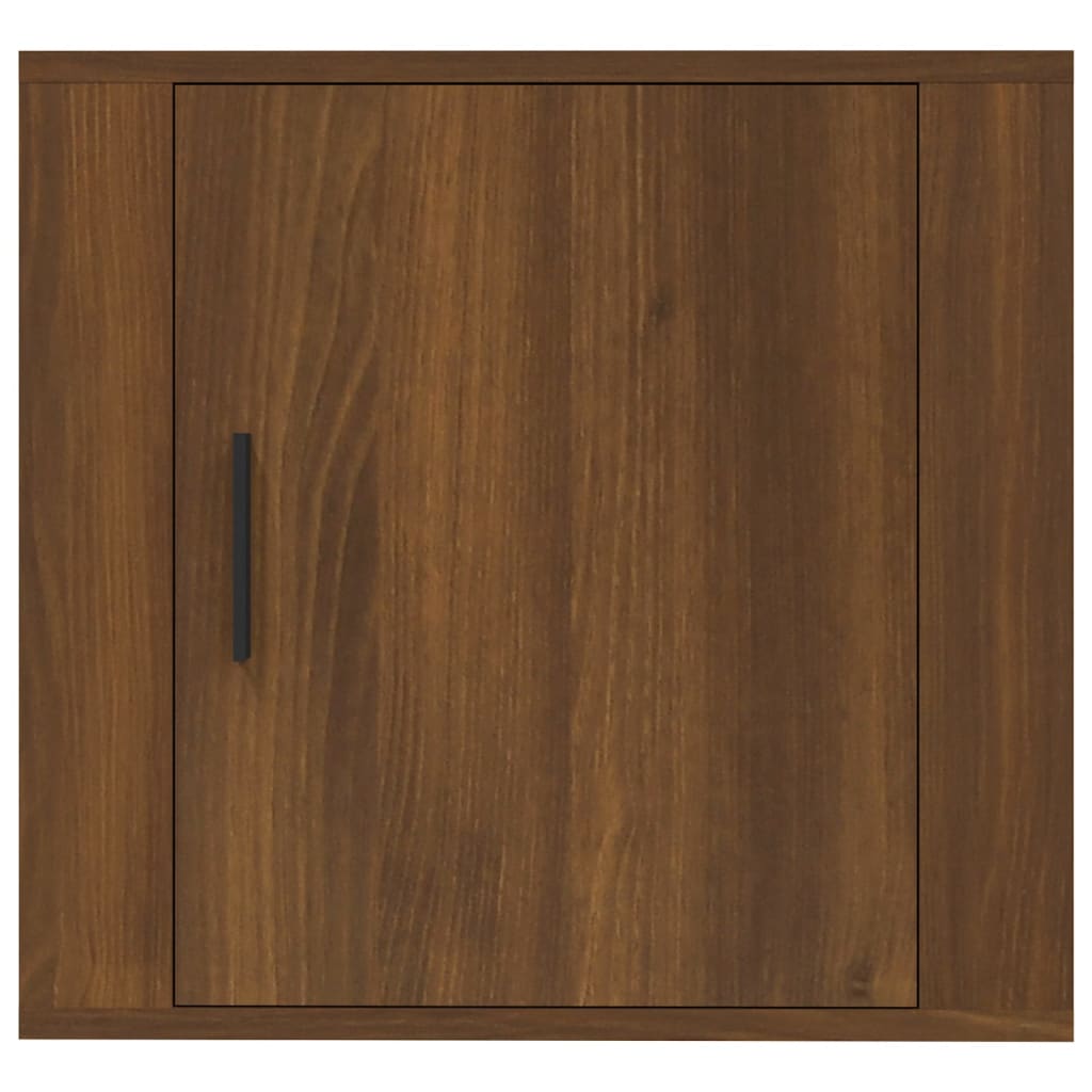 Mesita de noche de pared roble marrón 50x30x47 cm - Imagen 5