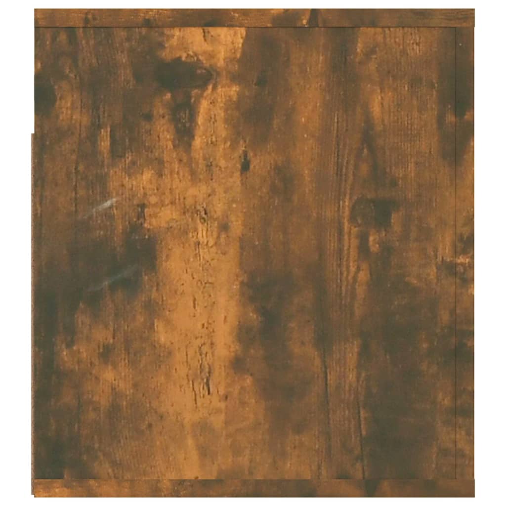 Mesita de noche de pared roble ahumado 50x36x40 cm - Imagen 7