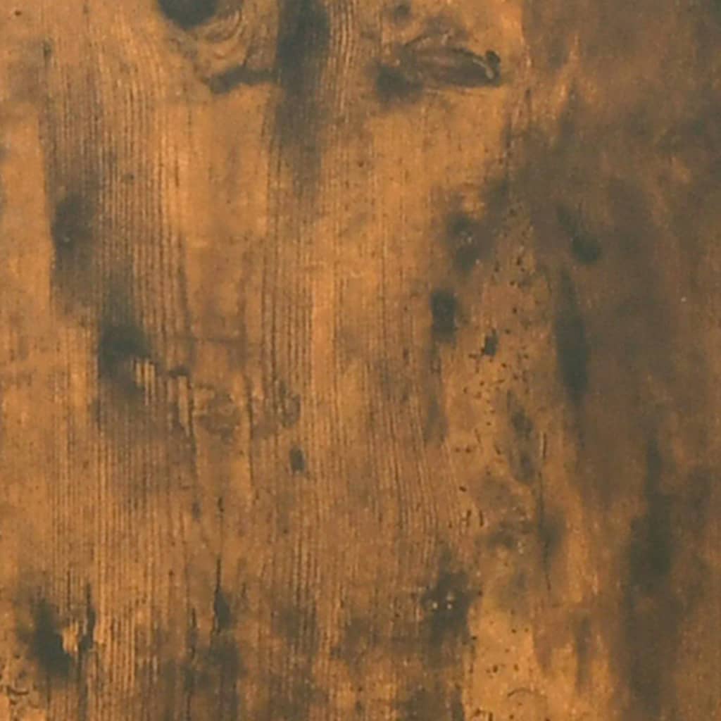 Mesita de noche de pared roble ahumado 50x36x40 cm - Imagen 9