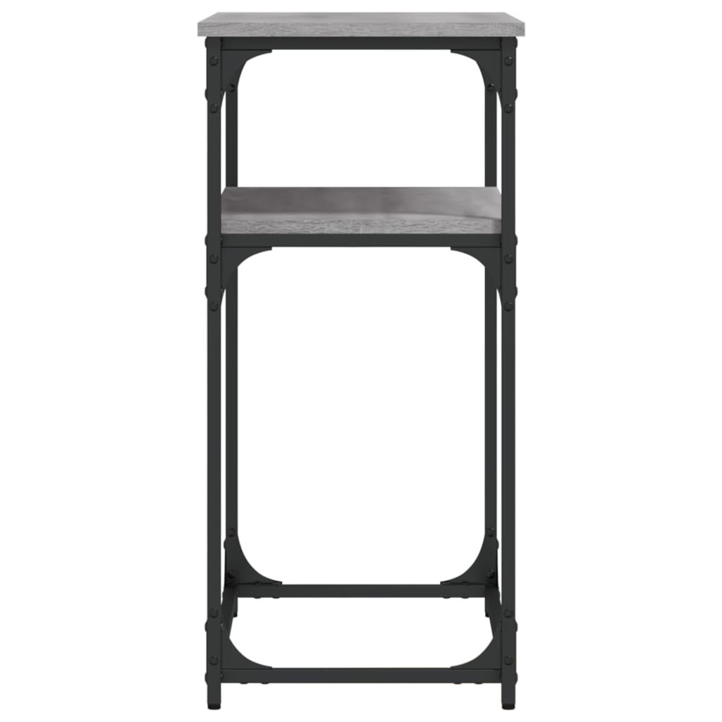 Mesa consola madera de ingeniería gris Sonoma 75x35,5x75 cm - Imagen 5
