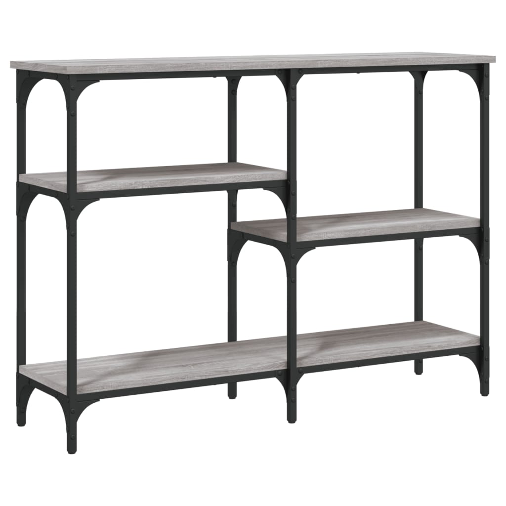 Mesa consola madera de ingeniería gris Sonoma 102x29x75 cm - Imagen 2
