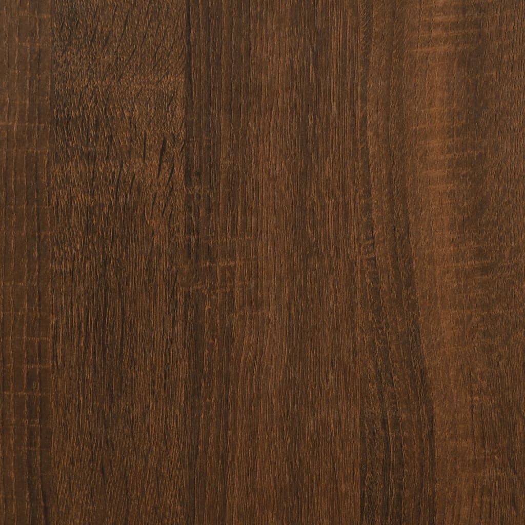Mesa consola madera de ingeniería marrón roble 100x34,5x75 cm - Imagen 10