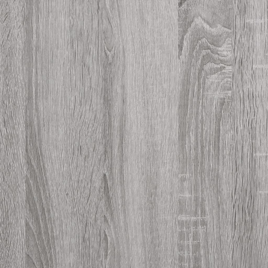 Mesa consola madera de ingeniería gris Sonoma 100x25x75 cm - Imagen 10