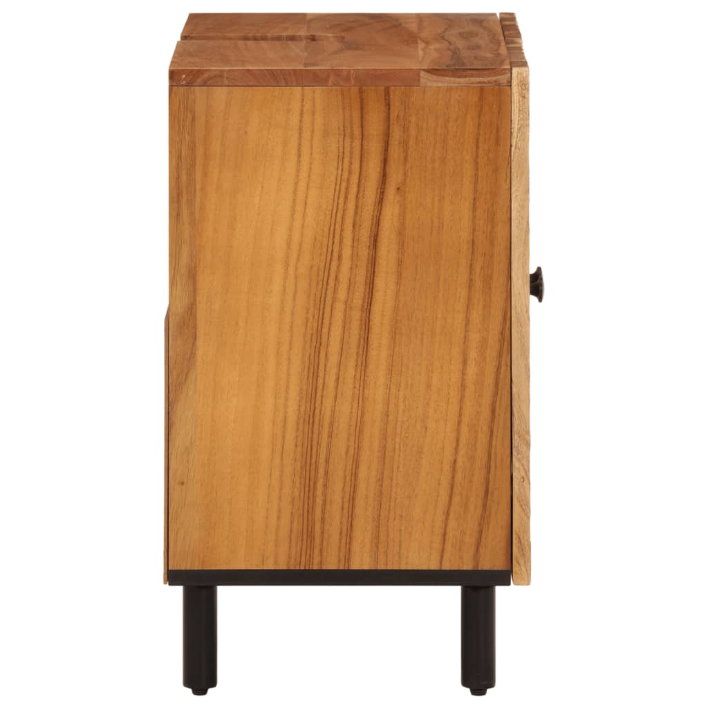 Armario de lavabo para baño madera maciza de acacia 62x33x58 cm - Imagen 6
