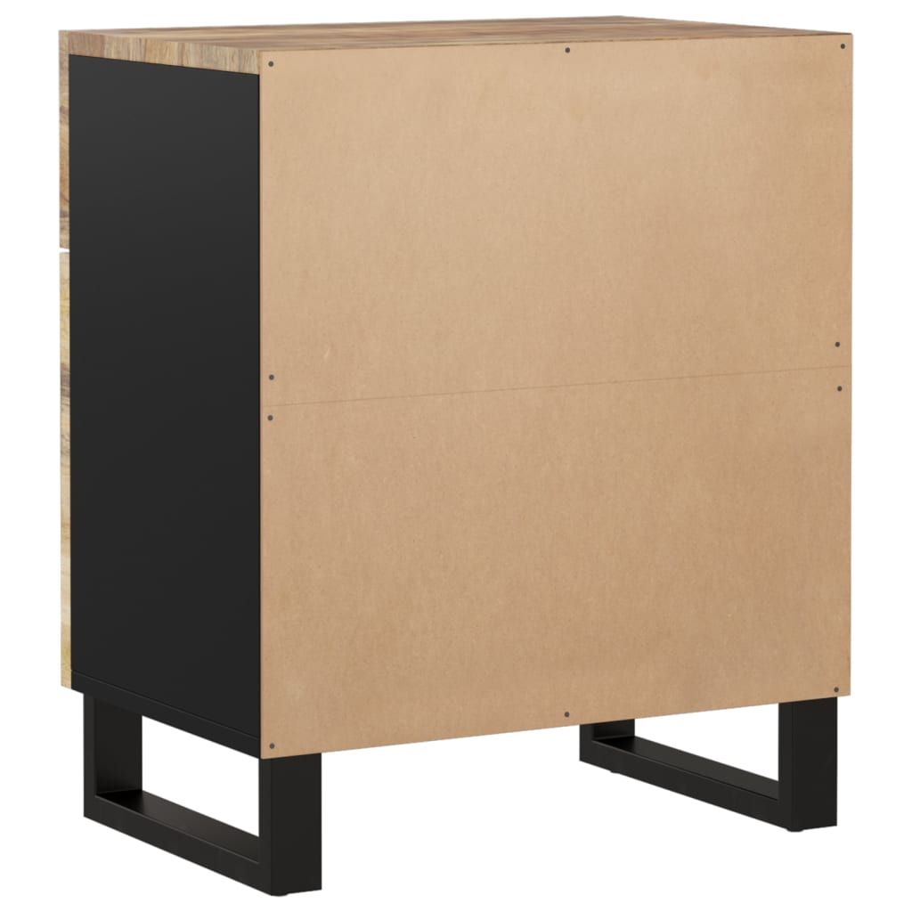 Mesita de noche madera mango madera contrachapada 50x33x60 cm - Imagen 5