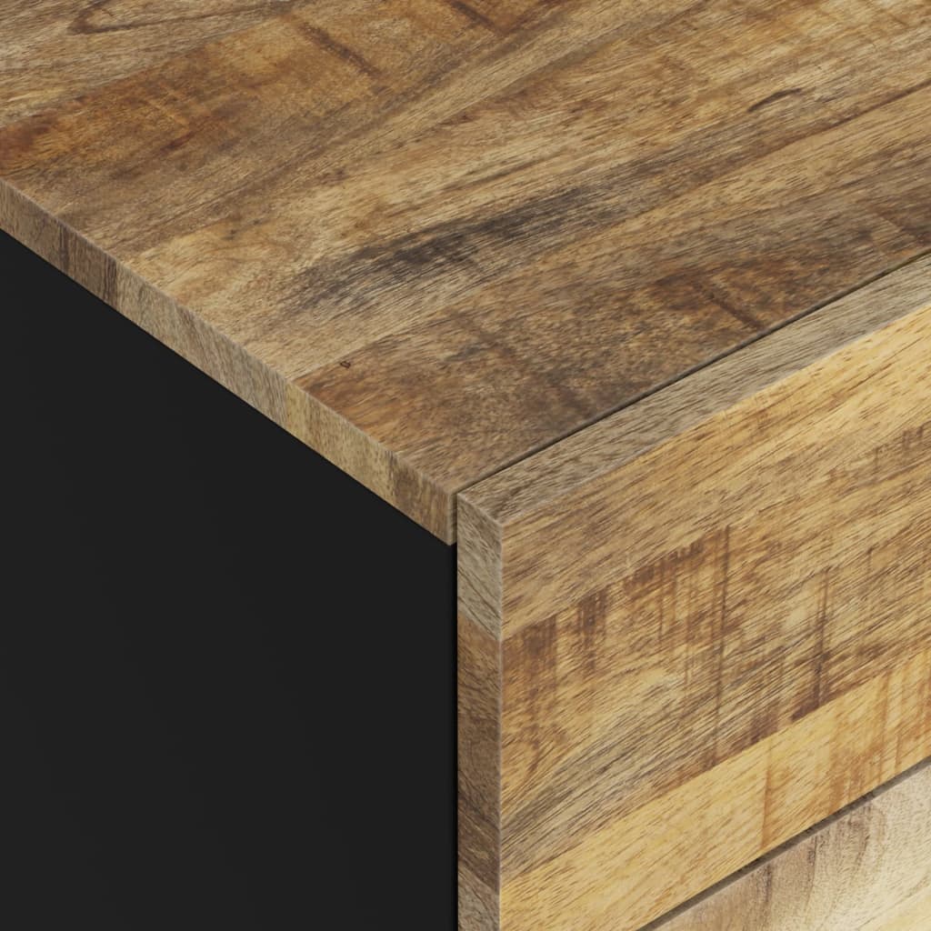 Mesita de noche madera mango madera contrachapada 50x33x60 cm - Imagen 6