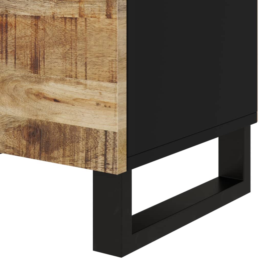 Mesita de noche madera mango madera contrachapada 50x33x60 cm - Imagen 7