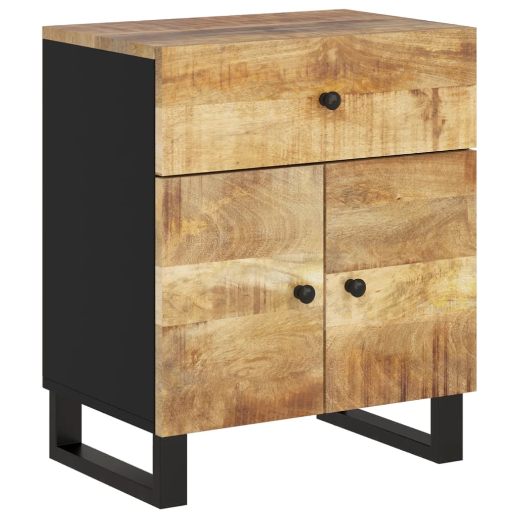 Mesita de noche madera mango madera contrachapada 50x33x60 cm - Imagen 11