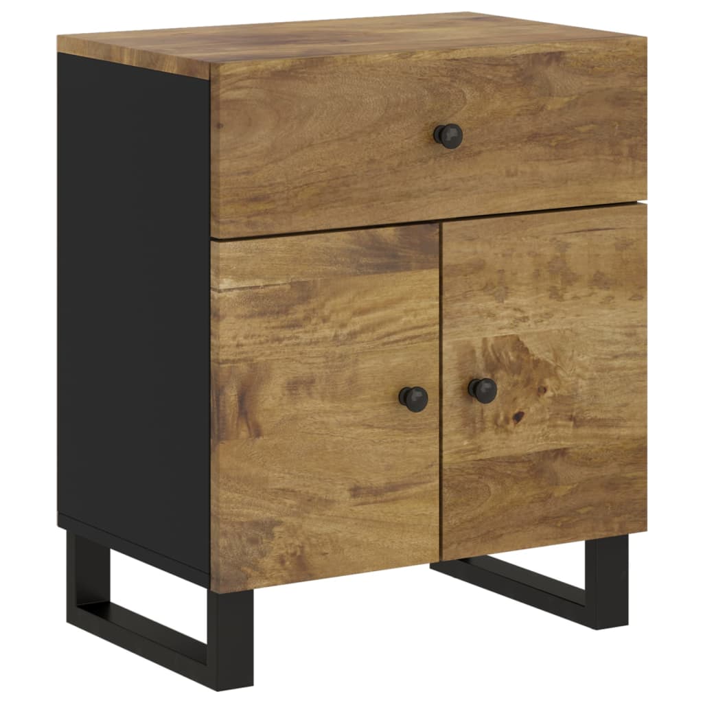 Mesita de noche madera mango madera contrachapada 50x33x60 cm - Imagen 12