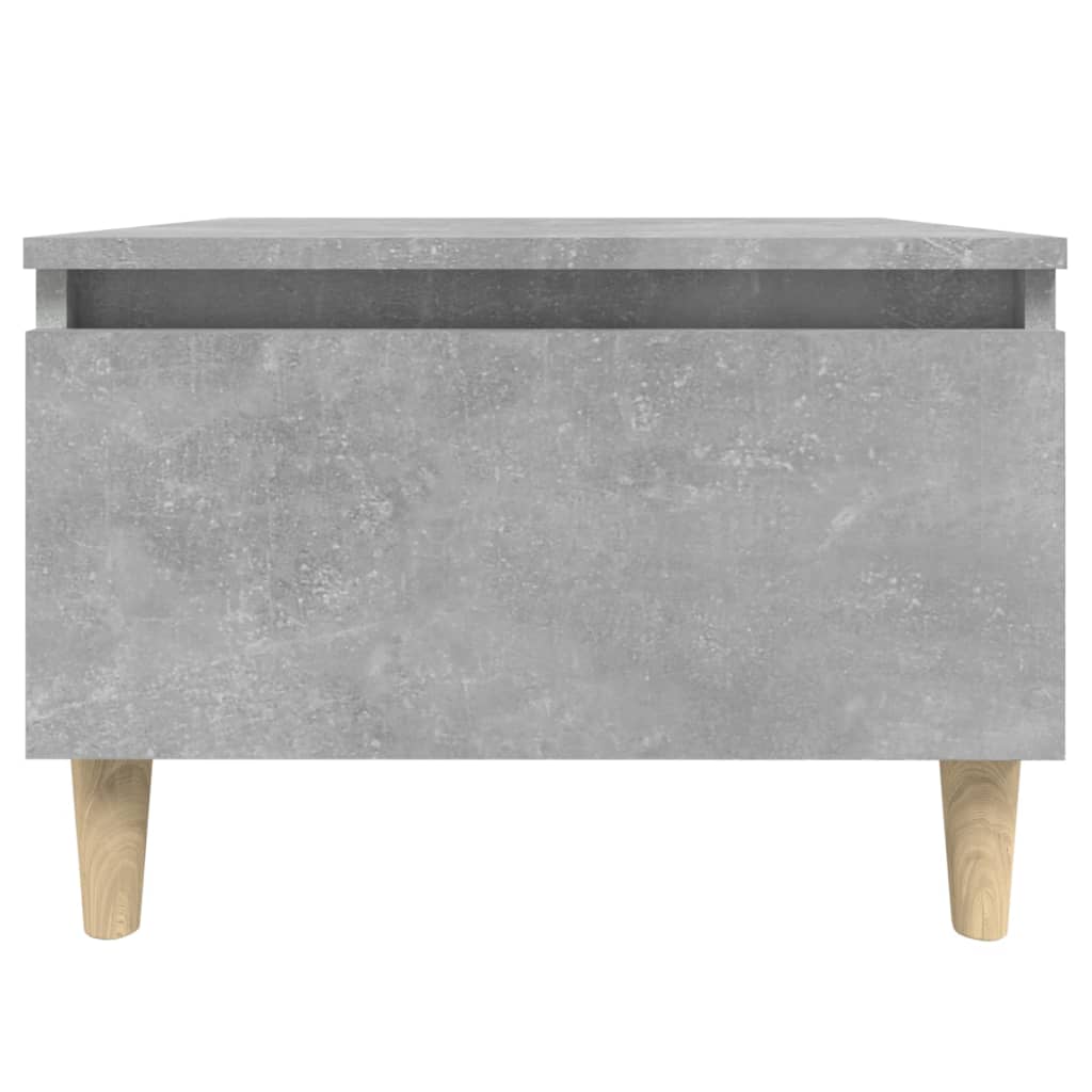 Mesa auxiliar de madera contrachapada gris hormigón 50x46x35 cm - Imagen 6