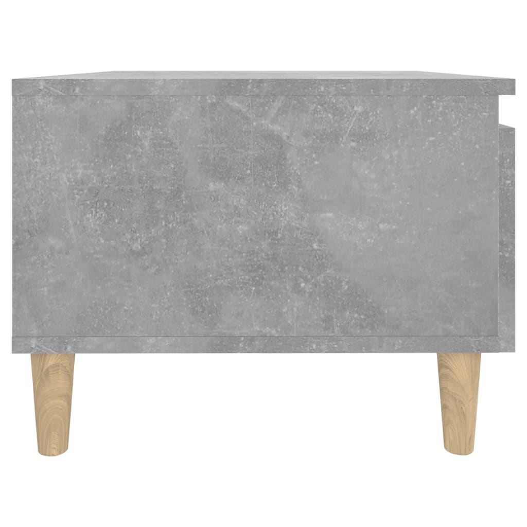 Mesa auxiliar de madera contrachapada gris hormigón 50x46x35 cm - Imagen 8