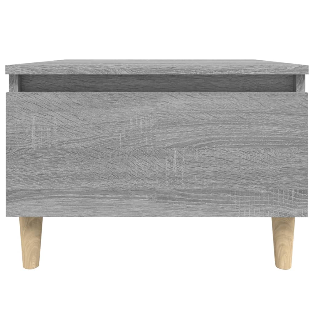 Mesa auxiliar madera contrachapada gris Sonoma 50x46x35 cm - Imagen 6