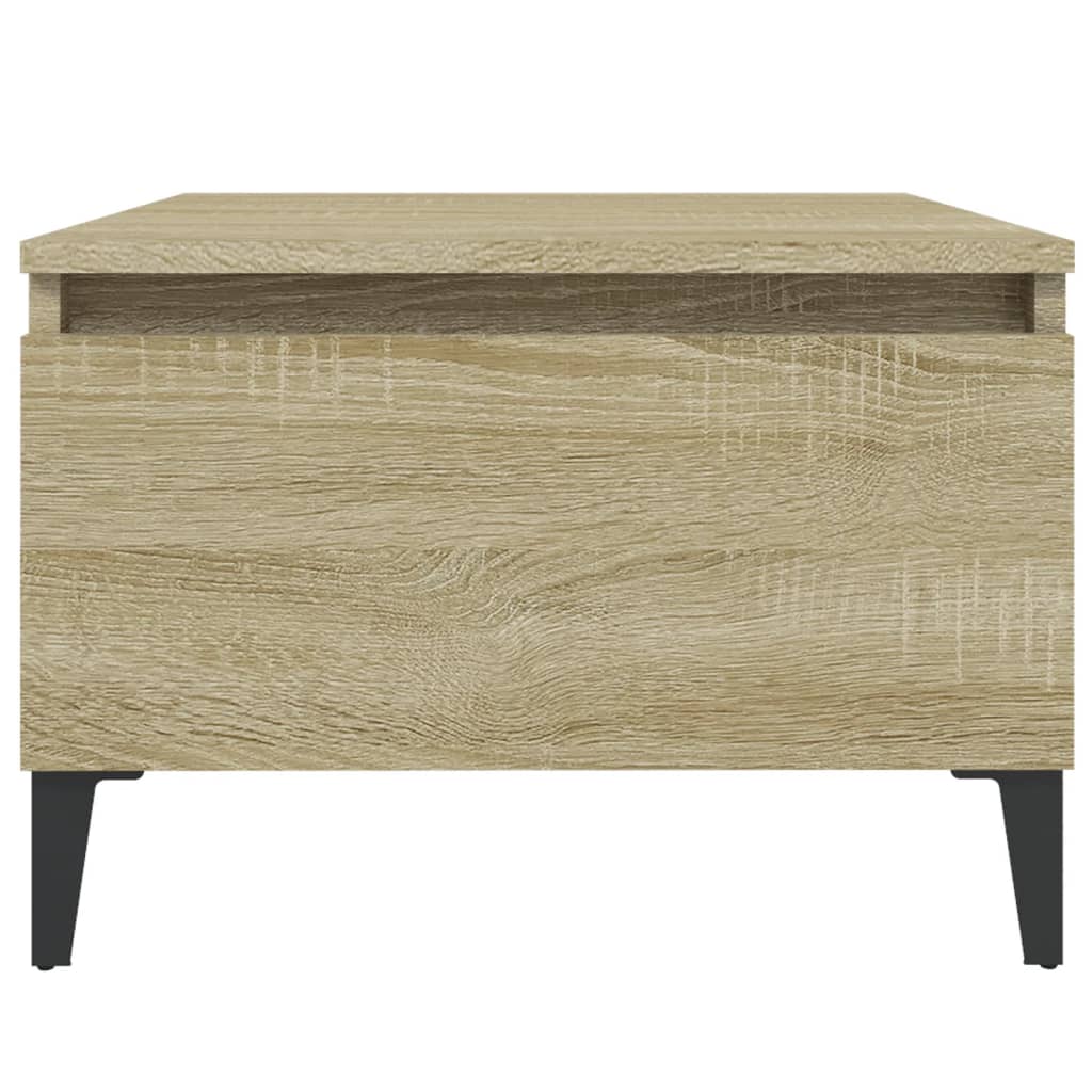 Mesa auxiliar madera contrachapada roble Sonoma 50x46x35 cm - Imagen 6