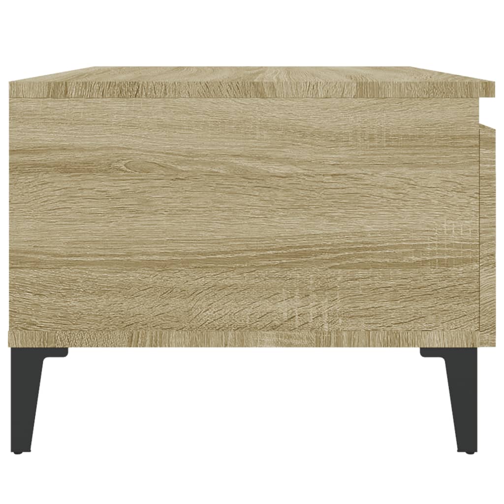 Mesa auxiliar madera contrachapada roble Sonoma 50x46x35 cm - Imagen 8