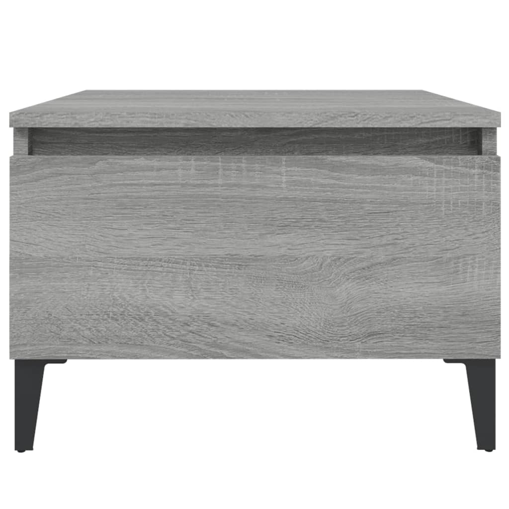Mesas auxiliares 2 uds contrachapada gris Sonoma 50x46x35 cm - Imagen 7