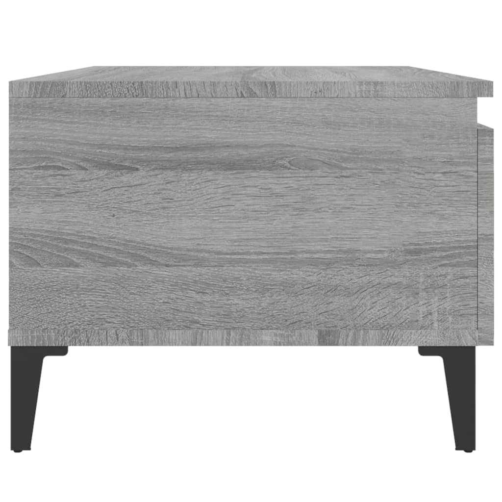 Mesas auxiliares 2 uds contrachapada gris Sonoma 50x46x35 cm - Imagen 9