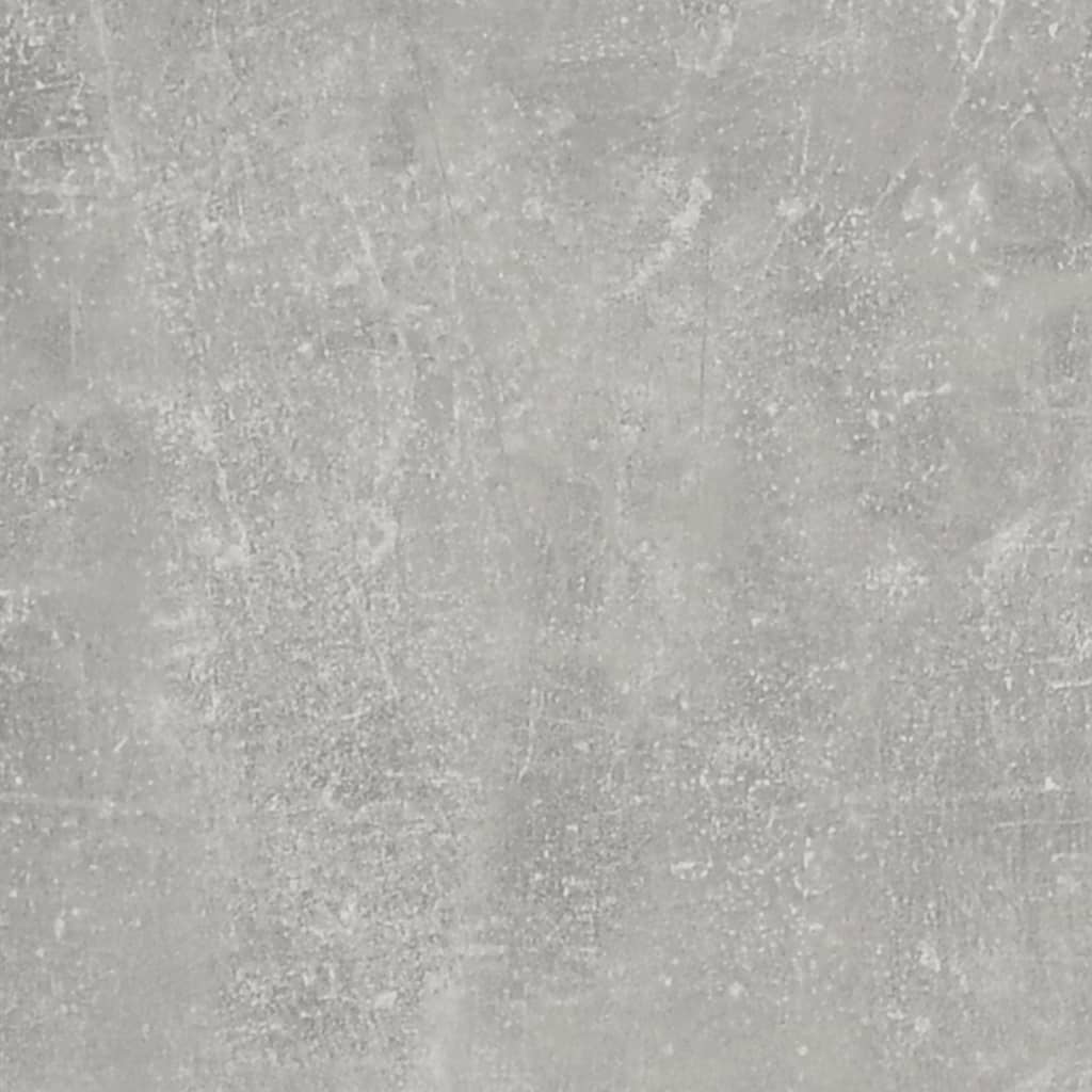 Mesita de noche madera contrachapada gris hormigón 50x46x50 cm - Imagen 8