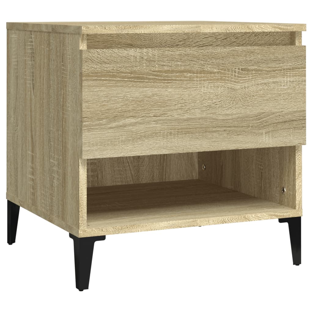 Mesas auxiliares 2 uds madera roble Sonoma 50x46x50 cm - Imagen 6