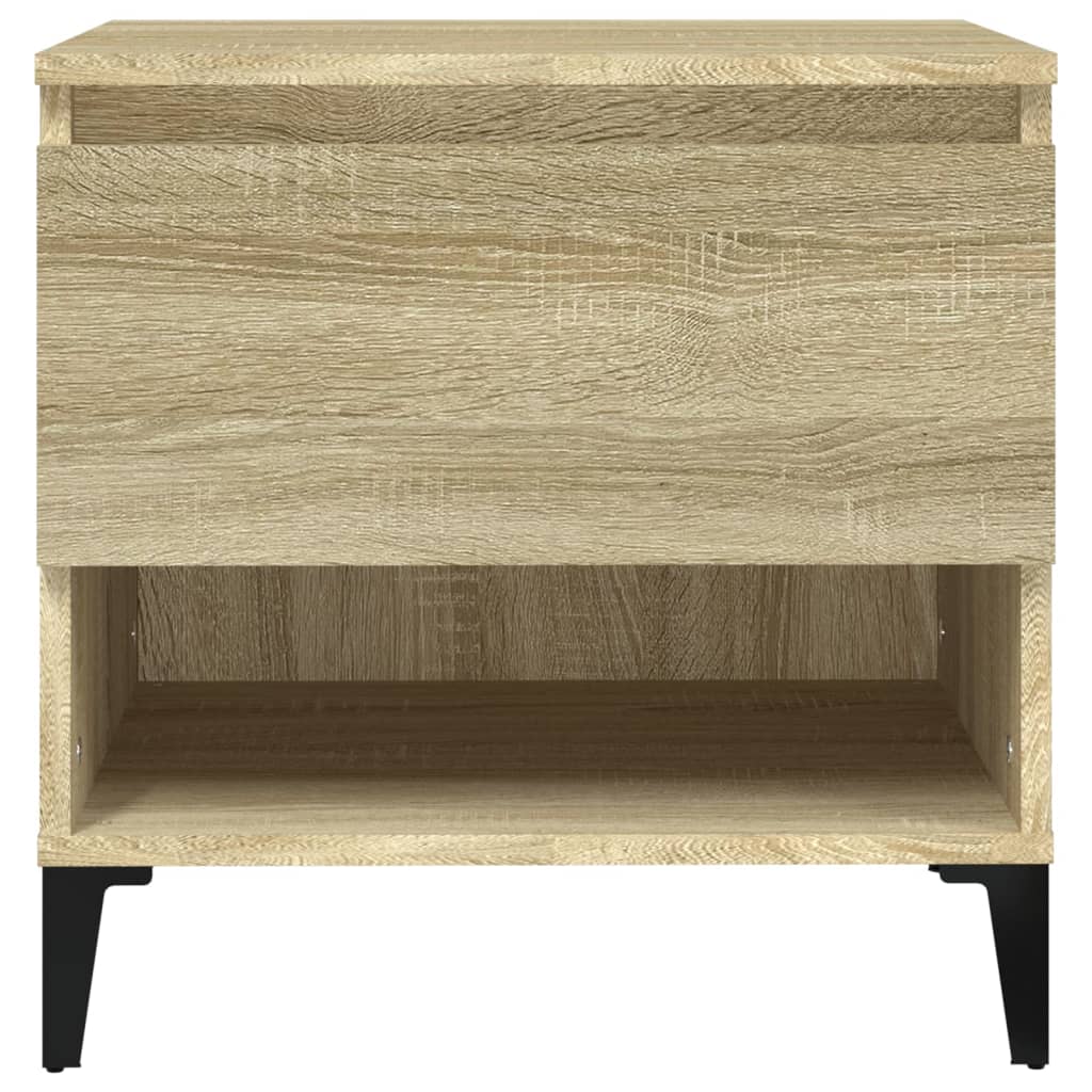 Mesas auxiliares 2 uds madera roble Sonoma 50x46x50 cm - Imagen 7