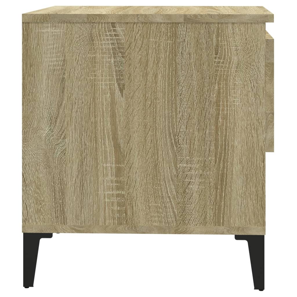 Mesas auxiliares 2 uds madera roble Sonoma 50x46x50 cm - Imagen 9