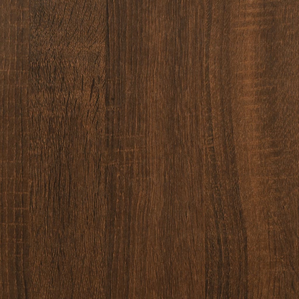 Mesita de noche madera contrachapada marrón roble 39x39x67 cm - Imagen 9