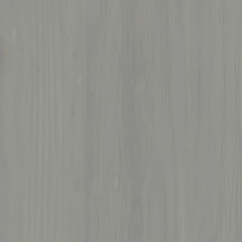 Mesita de noche VIGO madera maciza de pino gris 42x35x42 cm - Imagen 8