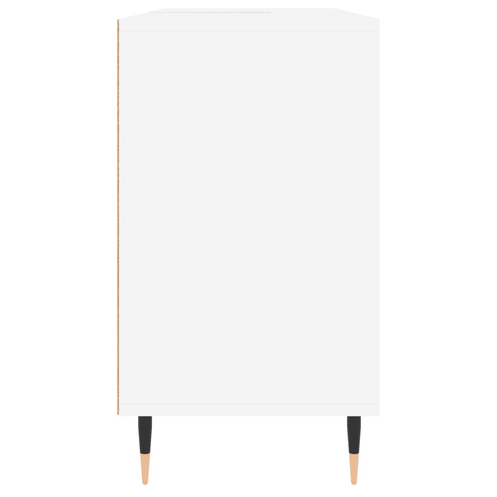 Mueble de baño madera de ingeniería blanco 80x33x60 cm - Imagen 7