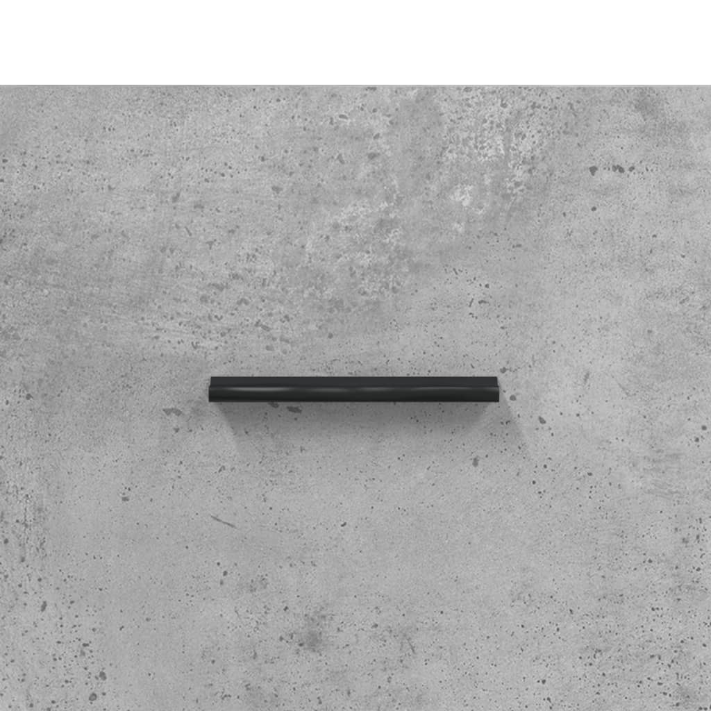 Mesita de noche madera ingeniería gris hormigón 40x35x47,5 cm - Imagen 9