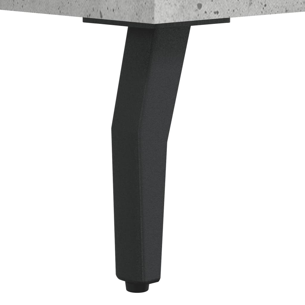 Mesita de noche madera ingeniería gris hormigón 40x35x47,5 cm - Imagen 10