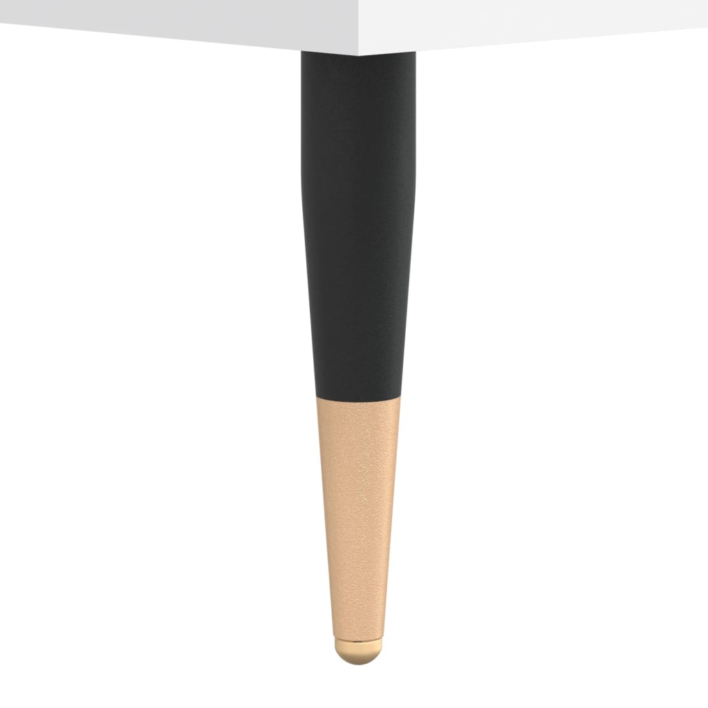 Mesita de noche madera de ingeniería blanco 40x35x47,5 cm - Imagen 10