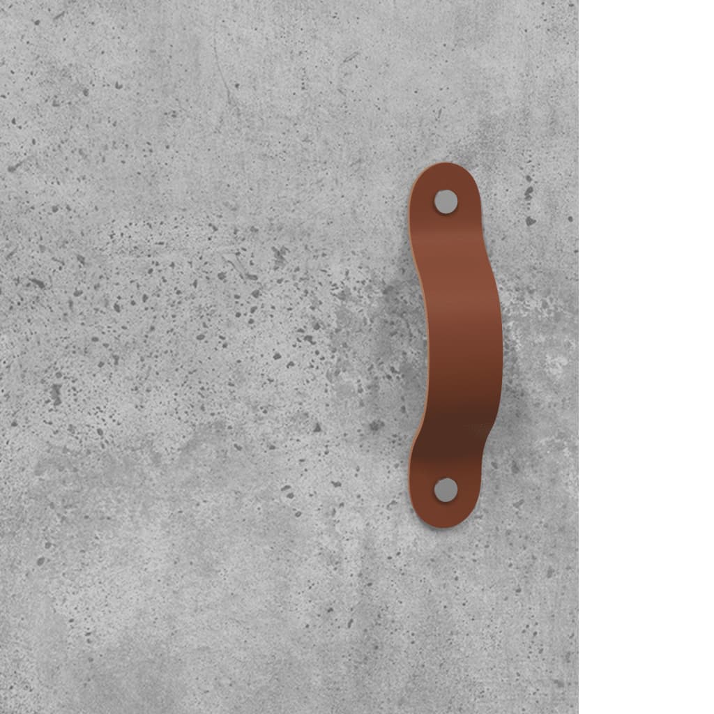 Mesita de noche madera de ingeniería gris hormigón 40x40x50 cm - Imagen 10