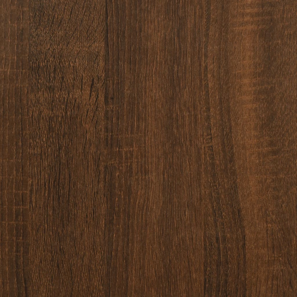Mesita de noche madera de ingeniería marrón roble 40x40x50 cm - Imagen 12