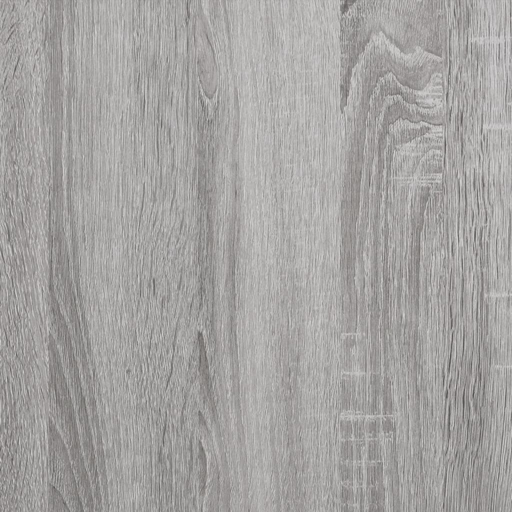 Mesita de noche madera de ingeniería gris Sonoma 40x40x50 cm - Imagen 12