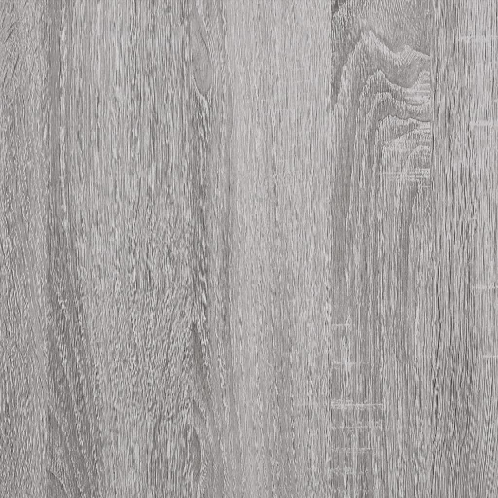 Mesita de noche madera de ingeniería gris Sonoma 40x40x50 cm - Imagen 12