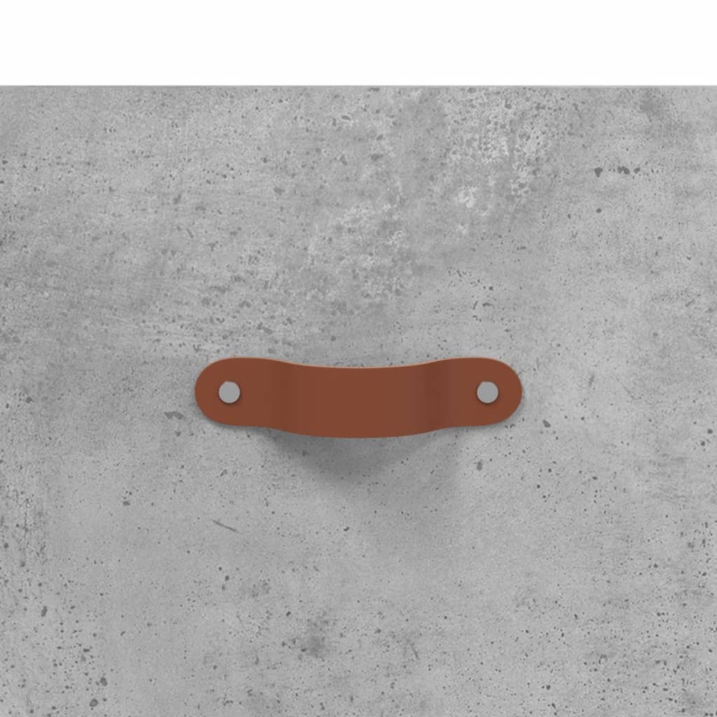 Mesita de noche madera de ingeniería gris hormigón 40x40x66 cm - Imagen 9